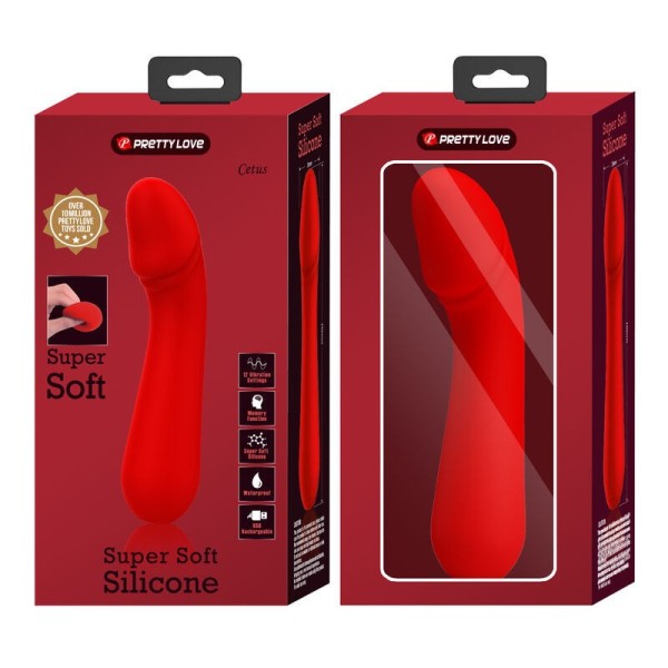 PRETTY LOVE - VIBRATEUR RECHARGEABLE CETUS ROUGE PRETTY LOVE SMART