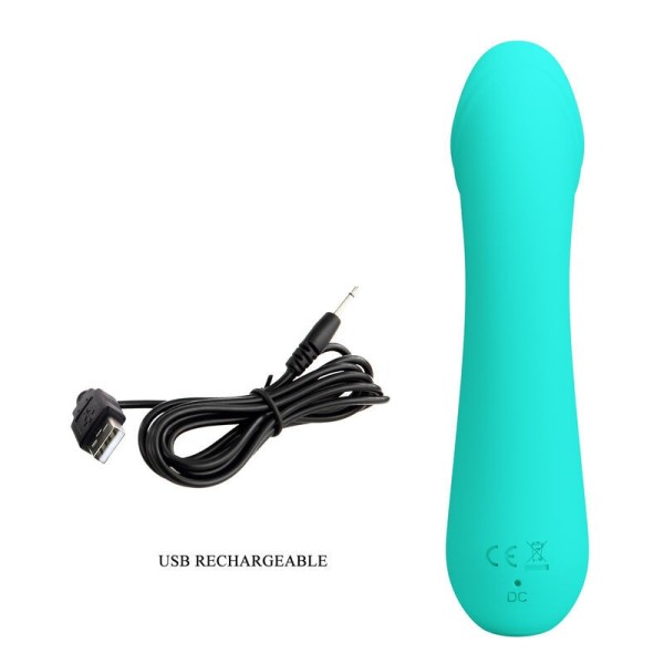 PRETTY LOVE - VIBRATEUR RECHARGEABLE CETUS VERT AQUA PRETTY LOVE SMART