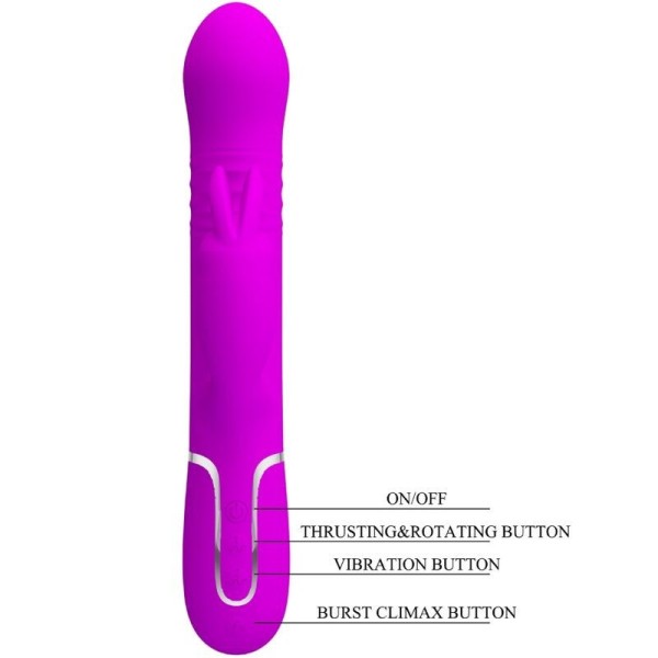 PRETTY LOVE - COALE RABBIT VIBRADOR CUENTAS MORADO PRETTY LOVE FL