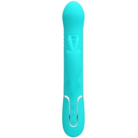 PRETTY LOVE - VIBRATEUR COALE RABBIT PERLES VERT AQUA PRETTY LOVE FLIRTATION