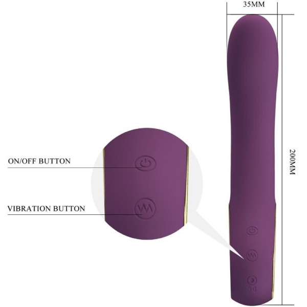 PRETTY LOVE - ETHAN VIBRATEUR RECHARGEABLE VIOLET PRETTY LOVE SMART