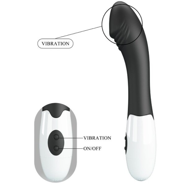 PRETTY LOVE - ELEMENTAL VIBRATEUR POINT G 30 MODES NOIR PRETTY LOVE FLIRTATION