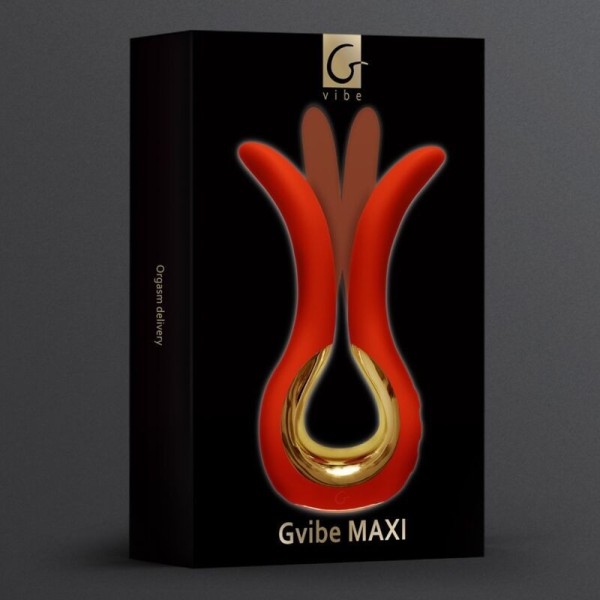 G-VIBE - GVIBE MAXI VIBRATEUR À DEUX EMBOUTS FLEXIBLES CORAIL G-VIBE
