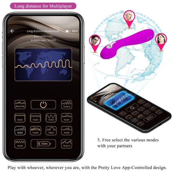 PRETTY LOVE - HECTOR ELECTROSHOCK VIBRADOR APP GRATUITA PURPLE PR