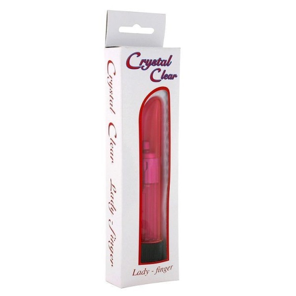 SEVEN CREATIONS - VIBRADOR DE CRISTAL TRANSPARENTE LADY PINK SEVEN CREATIONS