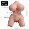 FRIEDA TORSO FEMININO REALISTA COM VIBRAÇÃO 36 CM XISE