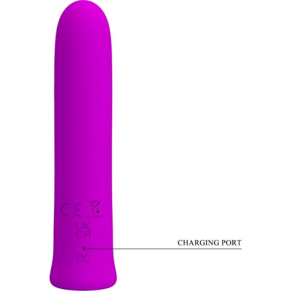 BONITO AMOR - VIBRADOR CURTIS MINI SUPER POWER 12 VIBRAÇÕES EM SILICONE ROXO BONITO AMOR FLIRTAÇÃO