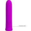 BONITO AMOR - VIBRADOR CURTIS MINI SUPER POWER 12 VIBRAÇÕES EM SILICONE ROXO BONITO AMOR FLIRTAÇÃO