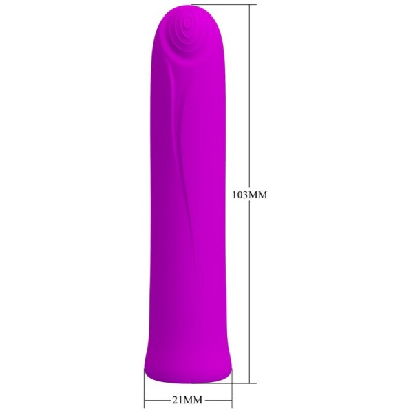 BONITO AMOR - VIBRADOR CURTIS MINI SUPER POWER 12 VIBRAÇÕES EM SILICONE ROXO BONITO AMOR FLIRTAÇÃO