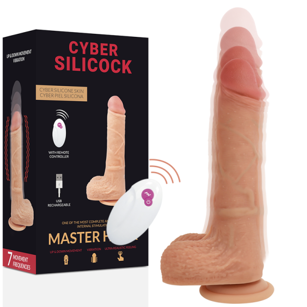 CYBER SILICOCK - TÉLÉCOMMANDE RÉALISTE MASTER HUCK 20.9 CM -O- 4 CM CYBER SILICOCK