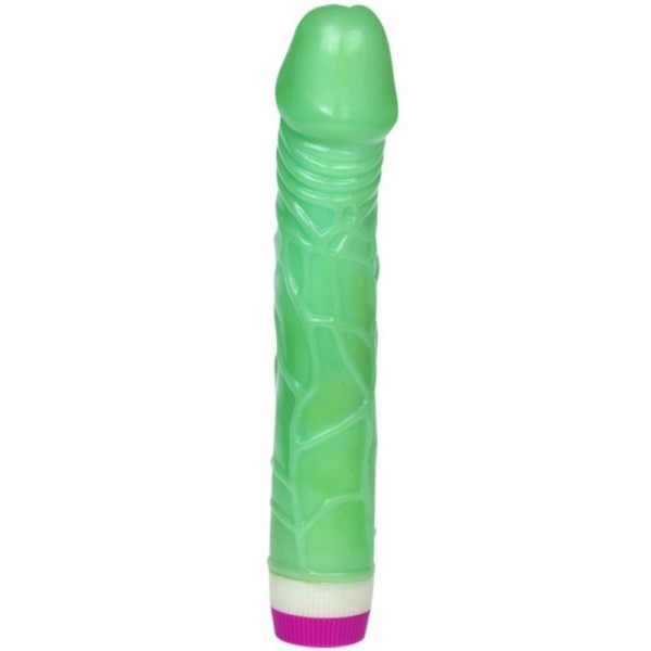 ONDAS DE PLACER VIBRADOR 23 CM VERDE BAILE VIBRADORES