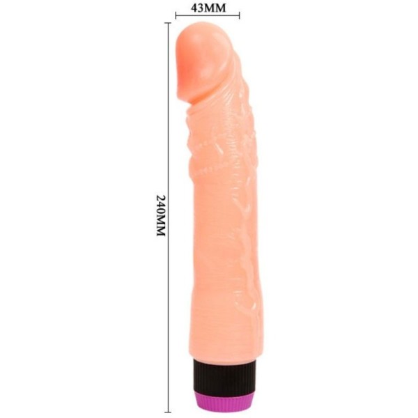VIBRATEUR NATUREL FLEXIBLE RÉALISTE 24 CM BAILE VIBRATORS