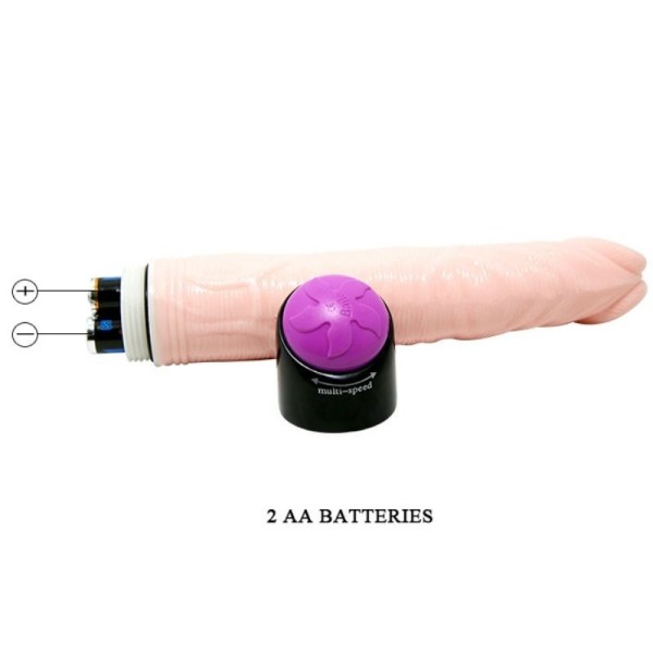 VIBRATEUR RÉALISTE 23 CM NATUREL BAILE - Vibromasseurs réalistes