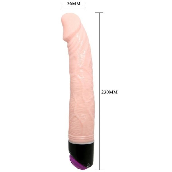 BAILE VIBRADOR REALISTA 23 CM NATURAL - Vibradores realistas