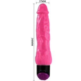 BAILE - VIBRATEUR RÉALISTE SEXE COLORÉ ROSE 24 CM BAILE