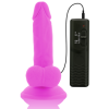 DIVERSIA - DILDO VIBRADOR FLEXIBLE MORADO 17 CM -O- 3.3 CM DIVERS