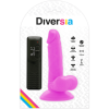 DIVERSIA - DILDO VIBRADOR FLEXIBLE MORADO 17 CM -O- 3.3 CM DIVERS