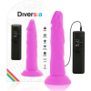 DIVERSIA - DILDO VIBRANT FLEXIBLE VIOLET 23 CM -O- 4.3 CM DIVERSIA