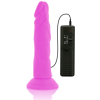 DIVERSIA - DILDO VIBRADOR FLEXIBLE MORADO 23 CM -O- 4,3 CM DIVERS