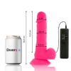 DIVERSIA - DILDO VIBRANT FLEXIBLE ROSE 20.5 CM -O- 4.2 CM DIVERSIA