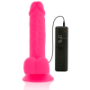 DIVERSIA - DILDO VIBRANTE FLEXIBLE ROSA 20,5 CM -O- 4,2 CM DIVERS