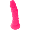 DIVERSIA - DILDO VIBRANT FLEXIBLE ROSE 21 CM -O- 4.9 CM DIVERSIA