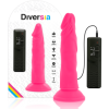 DIVERSIA - DILDO SOUPLE AVEC VIBRATION ROSE 23 CM -O- 4.3 CM DIVERSIA