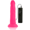 DIVERSIA - DILDO SOUPLE AVEC VIBRATION ROSE 23 CM -O- 4.3 CM DIVERSIA