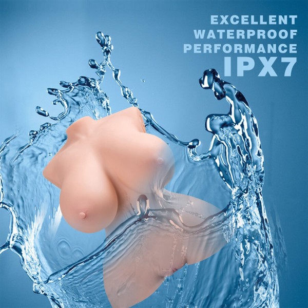 XISE - PETIT TORSE RÉALISTE À POUSSÉE AVEC VIBRATIONS FÉMININES 40 CM XISE