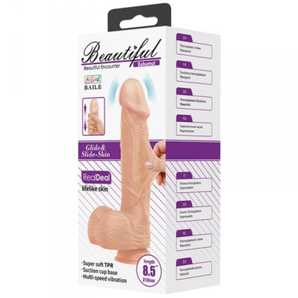 BAILE - BEAUTIFUL MEETING BAHAMUT VIBRATION 21,8 CM NATURAL BAILE DILDOS