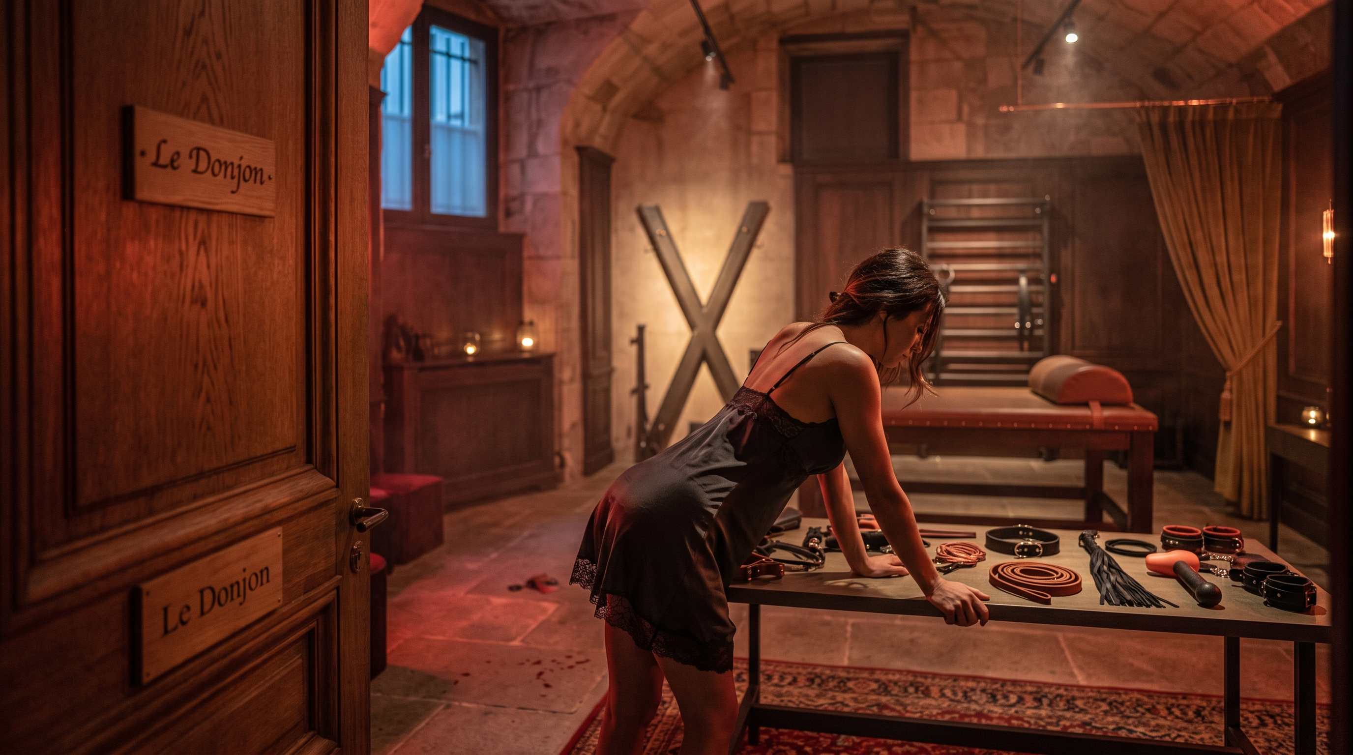 Intérieur d’un donjon BDSM et son matériel