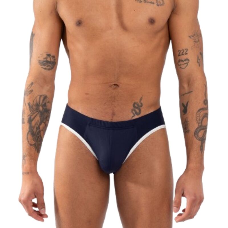 Slip marine à la coupe confortable et sensuelle — BURN