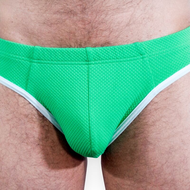 Slip sensuel vert brillant — BURN