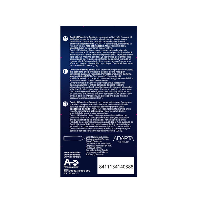Préservatifs Adapta Senso ultra-fins — CONTROL CONDOMS