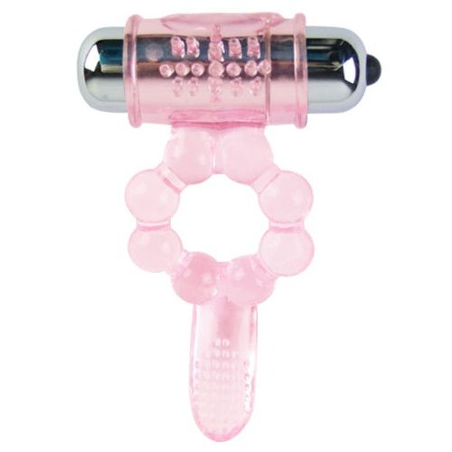 Anneau vibrant double stimulation à langue — BAILE FOR HIM