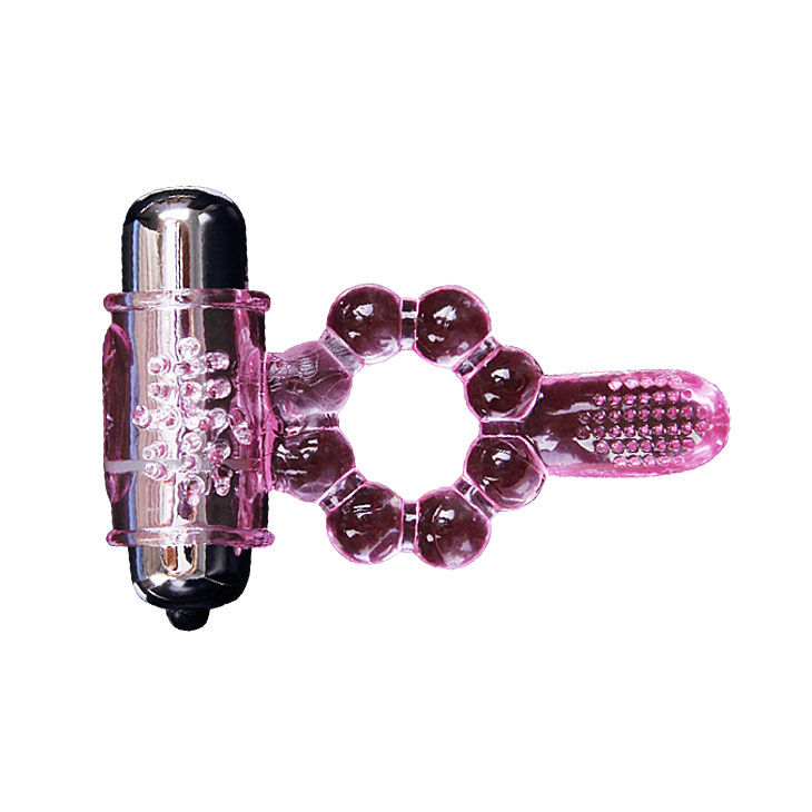 Anneau vibrant double stimulation à langue — BAILE FOR HIM