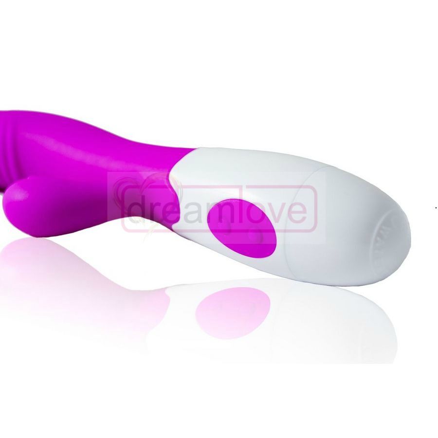 Vibromasseur rampant élégant lilas et blanc — PRETTY LOVE FLIRTATION