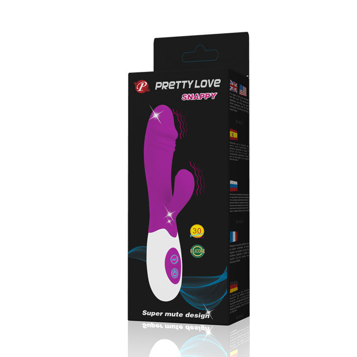 Vibromasseur rampant élégant lilas et blanc — PRETTY LOVE FLIRTATION