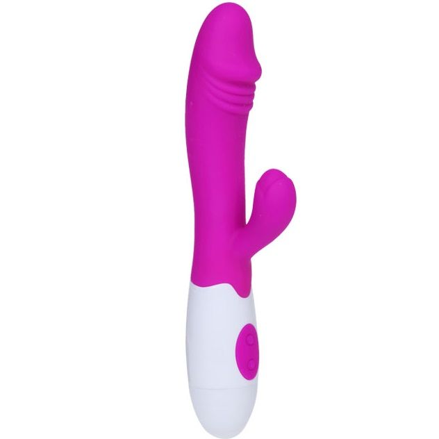 Vibromasseur rampant élégant lilas et blanc — PRETTY LOVE FLIRTATION