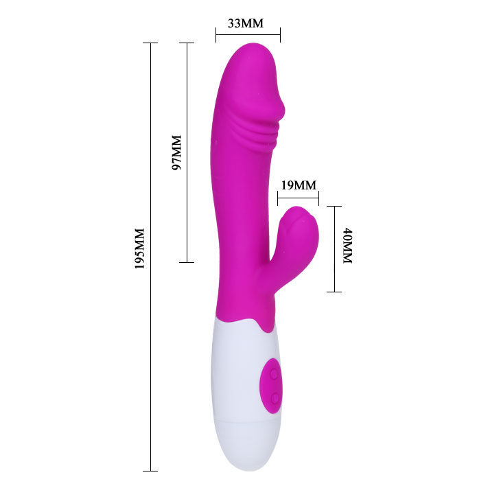 Vibromasseur rampant élégant lilas et blanc — PRETTY LOVE FLIRTATION