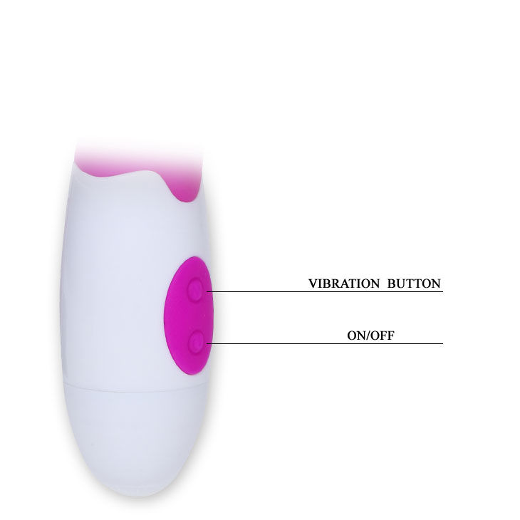 Vibromasseur rampant élégant lilas et blanc — PRETTY LOVE FLIRTATION