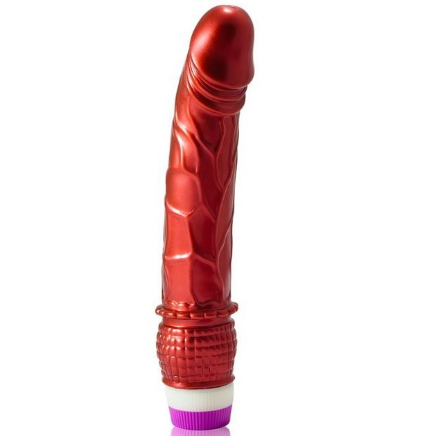 Vibrateur réaliste vibrant rouge 23 cm — BAILE VIBRATORS