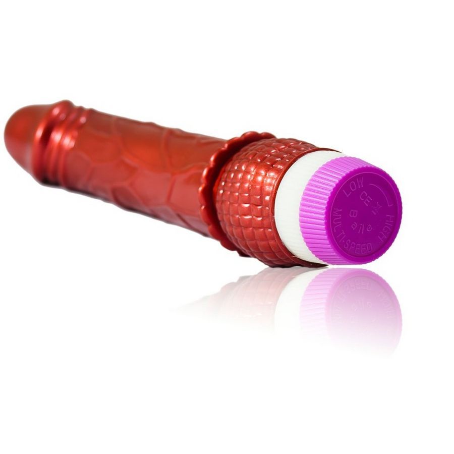 Vibrateur réaliste vibrant rouge 23 cm — BAILE VIBRATORS