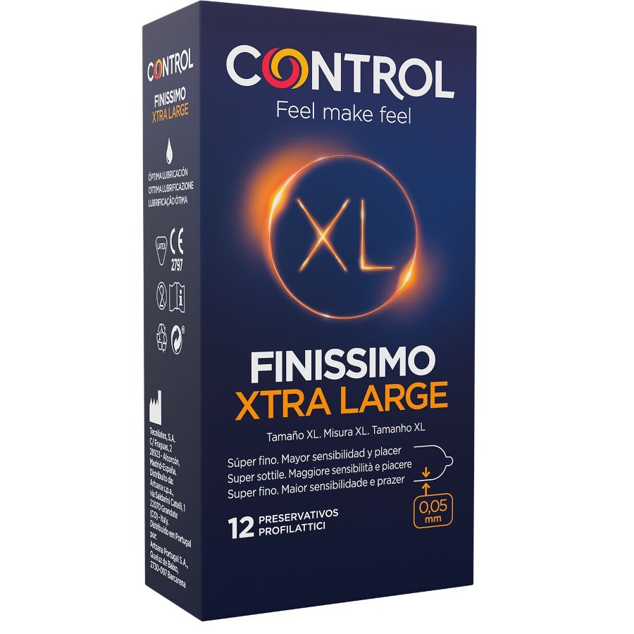 Préservatifs ultra-fins sensorialité extrême XL — CONTROL CONDOMS