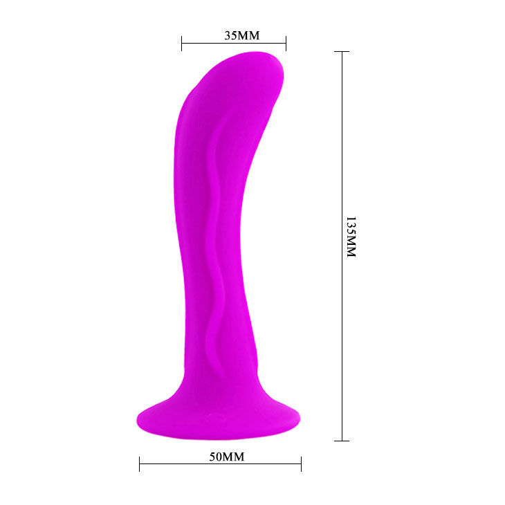 Plug anal incurvé à ventouse unisexe — BAILE DILDOS