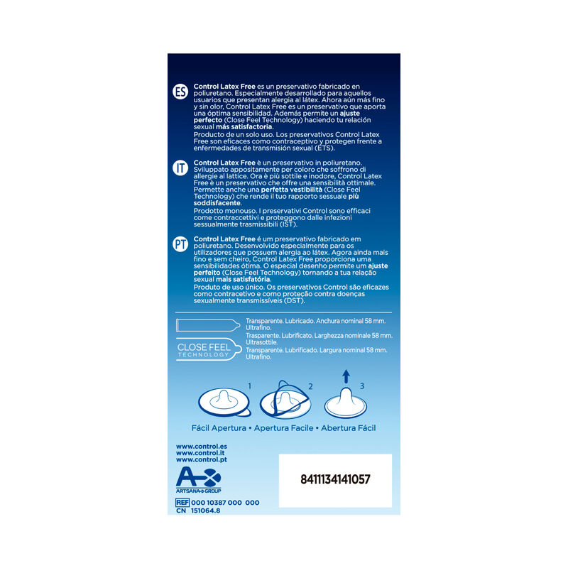 Préservatifs sans latex ultra-fins — CONTROL CONDOMS