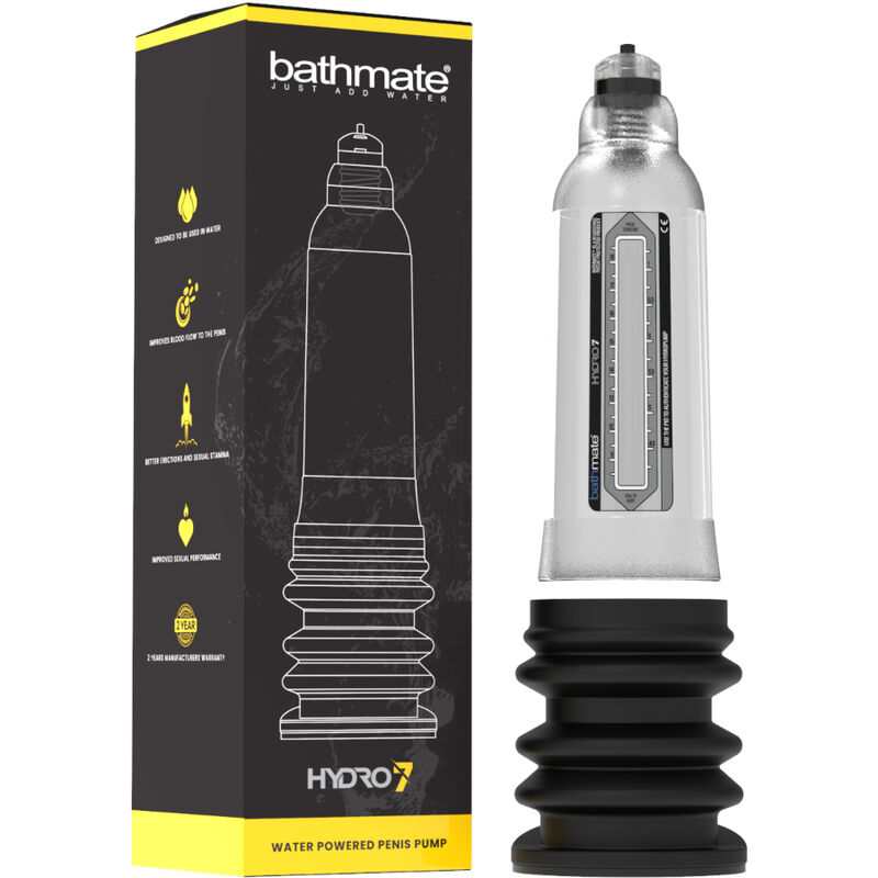 Pompe hydraulique de confort masculin Hydro 7 Hercules clair — BATHMATE