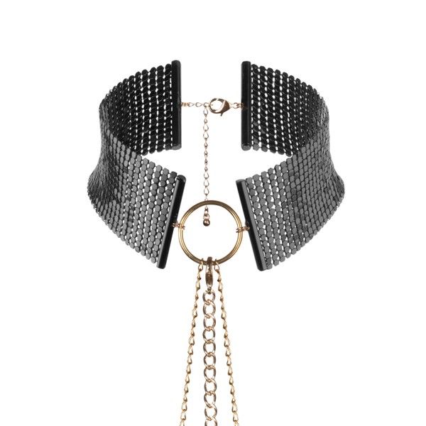 Collier métallique ajustable avec ceinture chaîne — BIJOUX DÉSIR MÉTALLIQUE