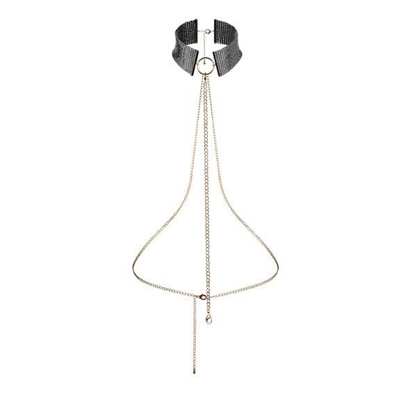 Collier métallique ajustable avec ceinture chaîne — BIJOUX DÉSIR MÉTALLIQUE