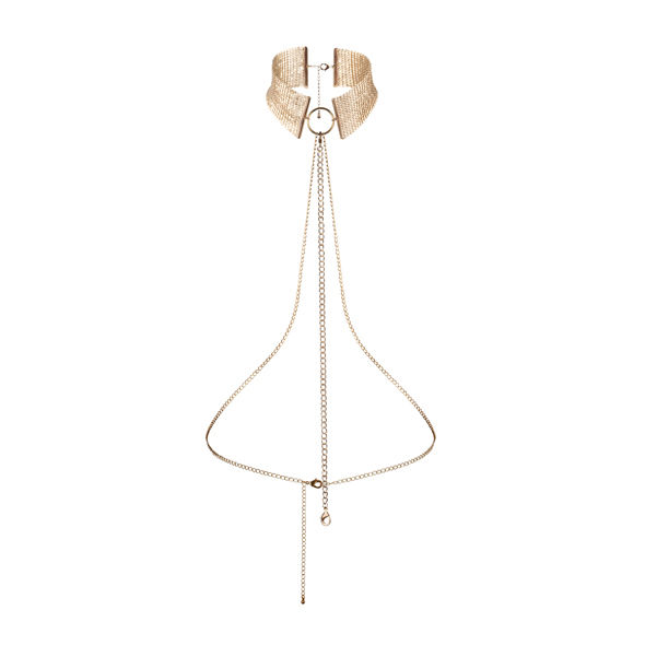 Collier de désir métallisé doré — BIJOUX DESIRE METALLIQUE